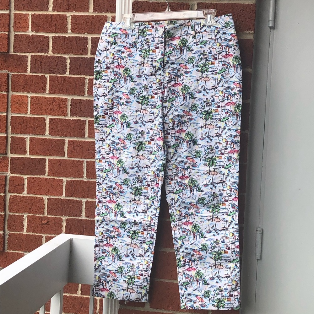 Talbots Multicolor Printed Trousers —#013 - Picture 3 of 11
